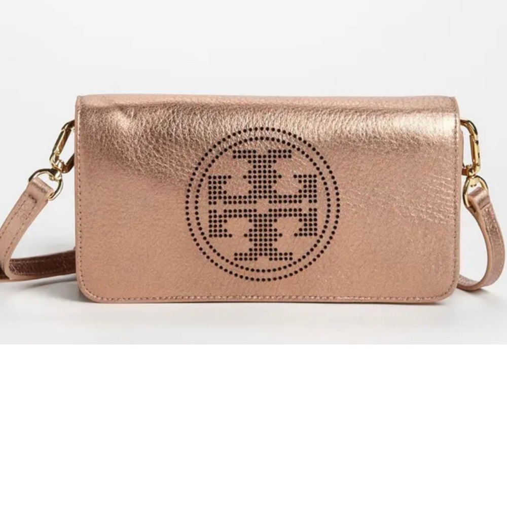 TORY BURCH Perforated Logo Clutch